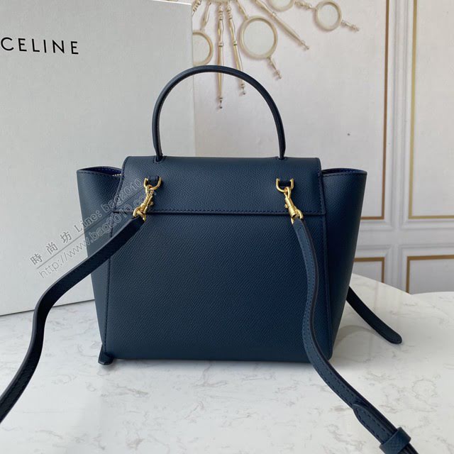 Celine女包 賽琳經典款中號女包 Celine belt bag 掌紋牛皮鯰魚包 189153  slyd2198